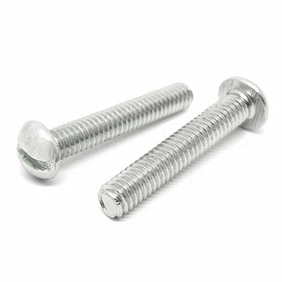 18-8 (304) Stainless Slotted Round Head Machine Screws