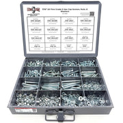 7/16"-20 Fine Grade 5 Hex Cap Screws, Nuts, & Washers - 264 PCS