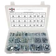 Assortment Kit #593 (465Pcs.) Metric Class 8.8 Hex Cap Screws Bolts Nuts Washers w/ 18 Hole Plastic Bin