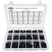 Assortment Kit #607 (716Pcs.)  Small Alloy Button Socket Head Cap Screws Black Oxide #6 #8 #10