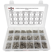 Assortment Kit #609 (716Pcs.)  Small Inch 18-8 Stainless Steel Button Socket Cap Screws #6 #8 #10