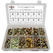 Assortment Kit #649 (385Pcs.) Inch & Metric Rivet Nut Steel - Zinc Yellow