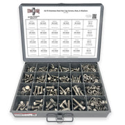 Metric A2 Stainless Steel Hex Cap Screws, Hex Nuts, Flat & Lock Washers - 1118 PCS