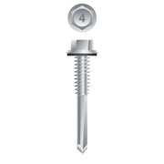 #12 Strong-Point Hex Washer Head w/Washer 12-24 x 2, 410 Stainless Steel