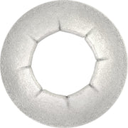 1/2" Stud, Sheered Push On Retainer, 8 Prongs, Zinc Mechanical .0003 Minimum