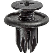 10mmx15mm Phillips Screw-Type Push-In Retainer with Opened End, 20mm Head