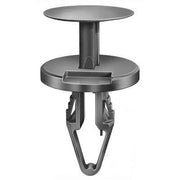 6.5mmx17.5mm Black Nylon Push-Type Retainer with Closed End, 18mm Head