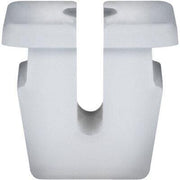 M4.2 (#8) White Nylon GROMMET, 7.5mm Slot, 9.5mmx9.5mm Head