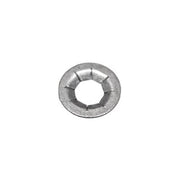 1/4" Stud, Sheered Push On Retainer, 8 Prongs, Zinc Mechanical .0002 Minimum