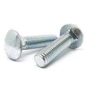 3/8-16x3-1/2" Grade 5 Round Head Square Neck Carriage Bolts Zinc
