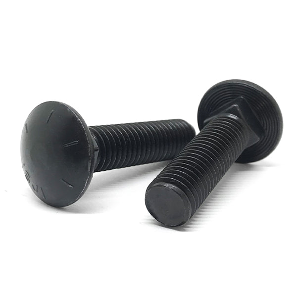 1/2-13x2" Grade 8 Round Head Square Neck Full Thread Carriage Bolts Plain