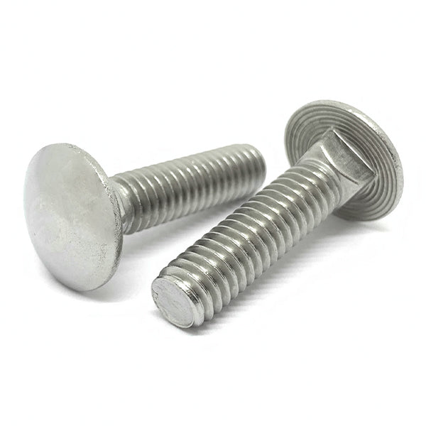 3/4"-10x16" 316 Stainless Steel Round Head Carriage Bolt