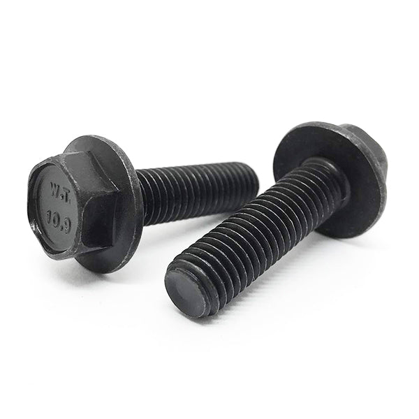 M10-1.5x45 Class 10.9 Hex Flange Bolts Phos & Oil