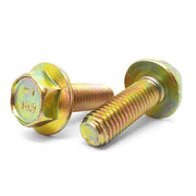 M12-1.75x25 Class 10.9 Hex Flange Bolts Zinc Yellow