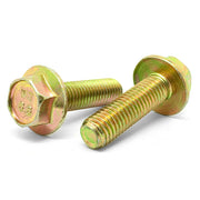 M6-1.0x16 Class 8.8 Hex Flange Bolts Zinc Yellow