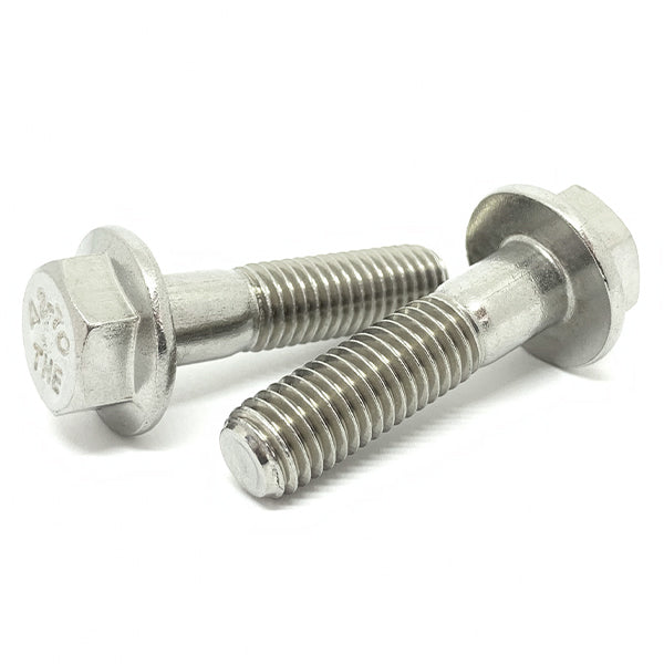 M6-1.0x25 A2-70 Stainless Steel Hex Flange Bolts
