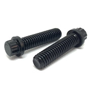 3/8-24x1-1/4" Alloy 12 Point Flange Screws Black Oxide