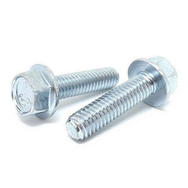 1/4-20x5/8" Grade 5 Hex Flange Bolts Zinc Clear