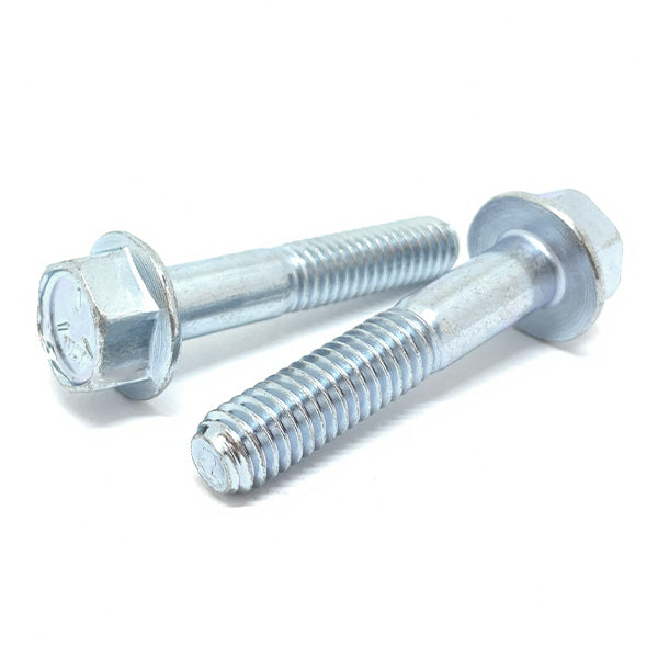3/8-16x2-1/2" Grade 5 Hex Flange Bolts Zinc Clear
