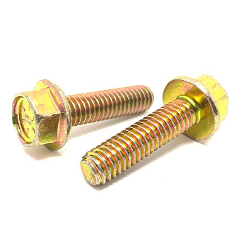 5/16-18x3/4" Grade 8 Hex Flange Frame Bolts Zinc Yellow