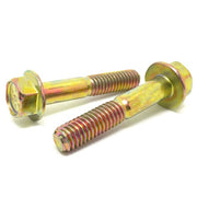 3/8-16x2 1/4" Grade 8 Hex Flange Frame Bolts Zinc Yellow