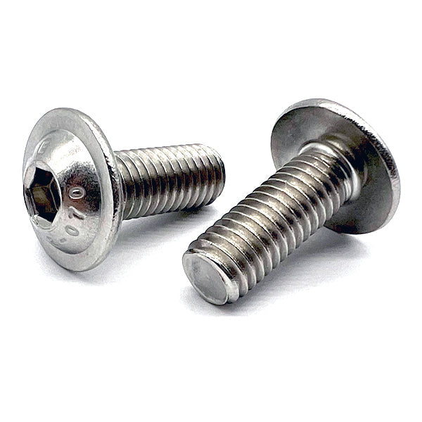 M4-0.7x6 A2-70 Stainless Steel Button Flange Socket Cap Screws