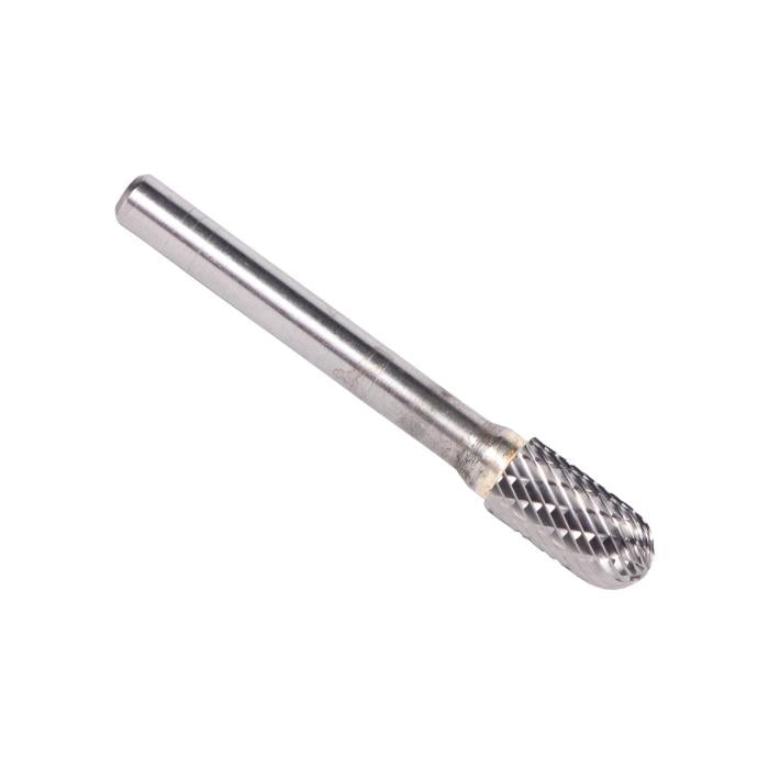 1/2" x 1" Cylindrical Radius End Carbide Bur 1/4 Shank