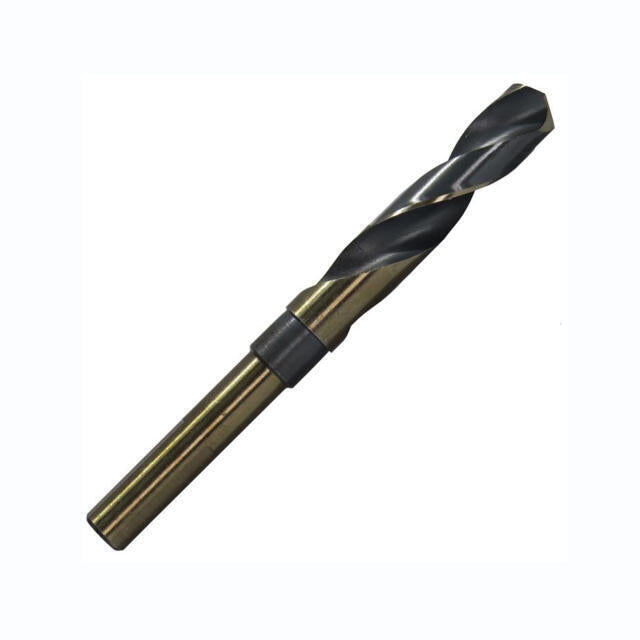 33/64" HSS Reduced Shank Black & Gold 135° Drill Bit, 3/8" Shank