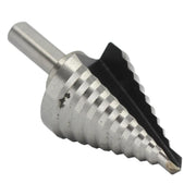 #5 High Speed Steel Round Shank Step Drill Bit, (1/4" - 1-3/8" by 1/8")