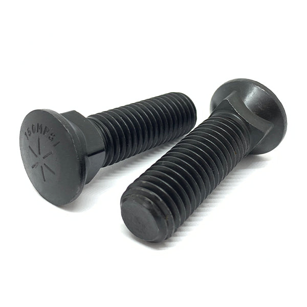 3/4-10x2" Grade 8 #3 Dome Head Plow Bolts Plain