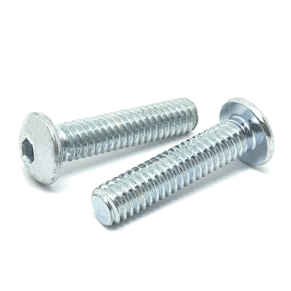 M8-1.25x35 Class 12.9 Alloy Button Socket Head Cap Screws Zinc
