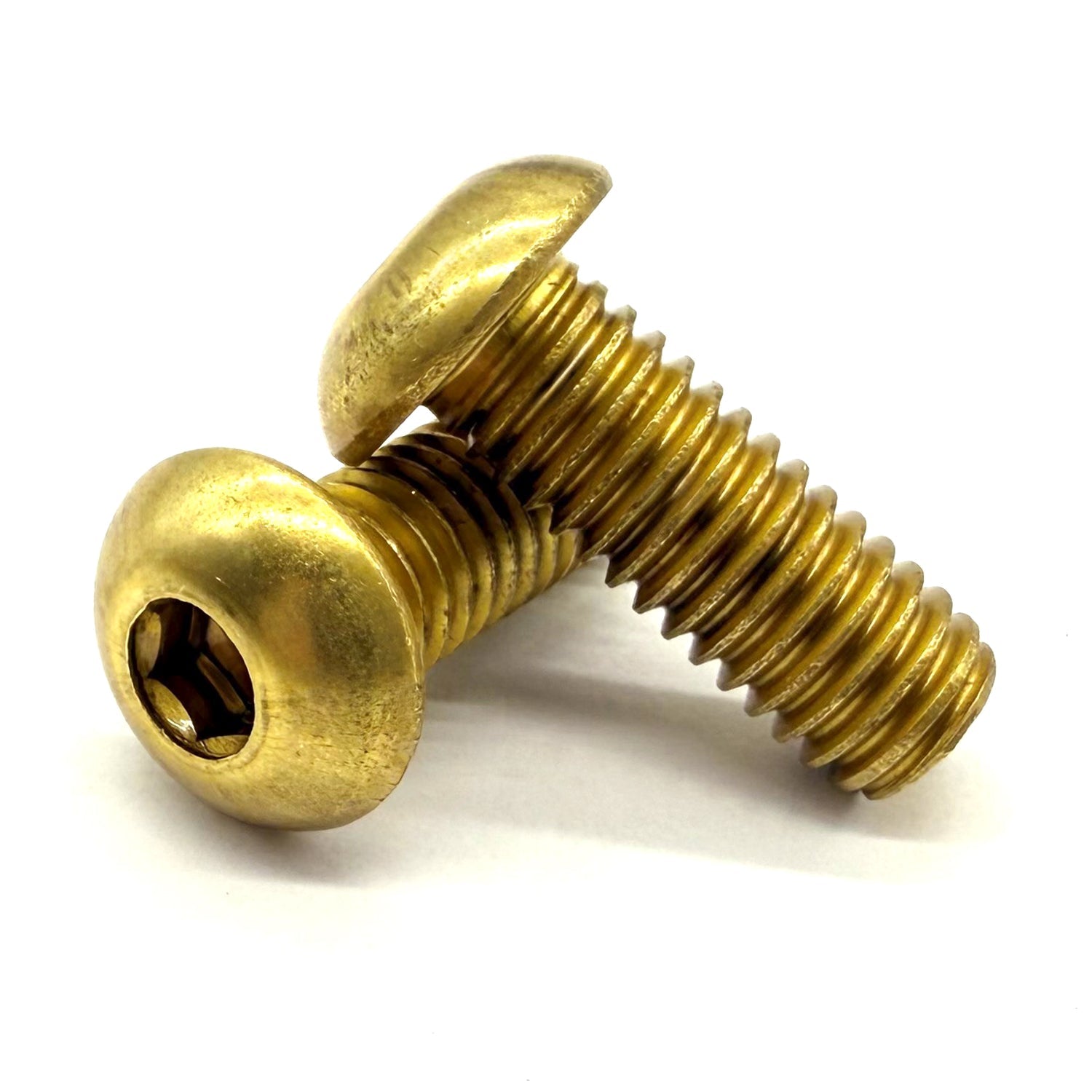 #6-32x1/4" Brass Button Head Socket Cap Screw