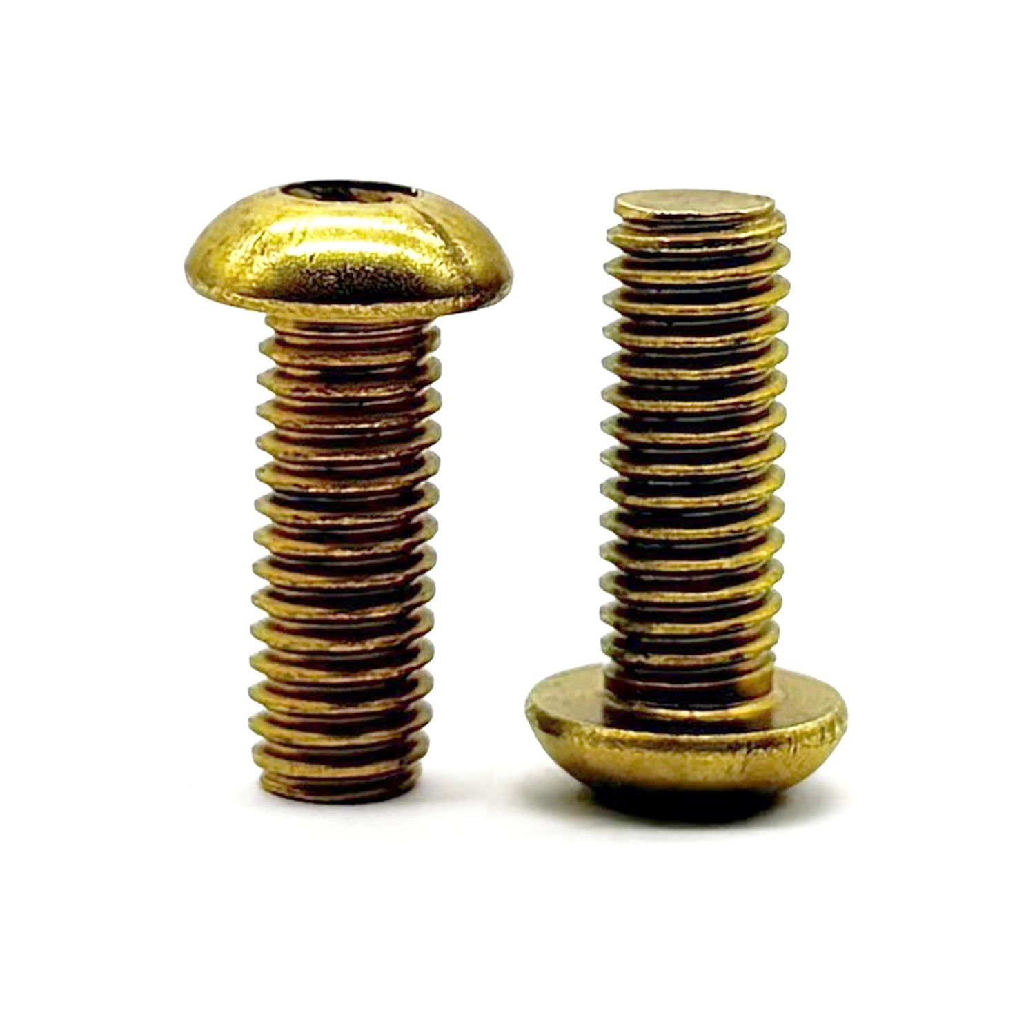 #10-32x3/8" Brass Button Head Socket Cap Screw