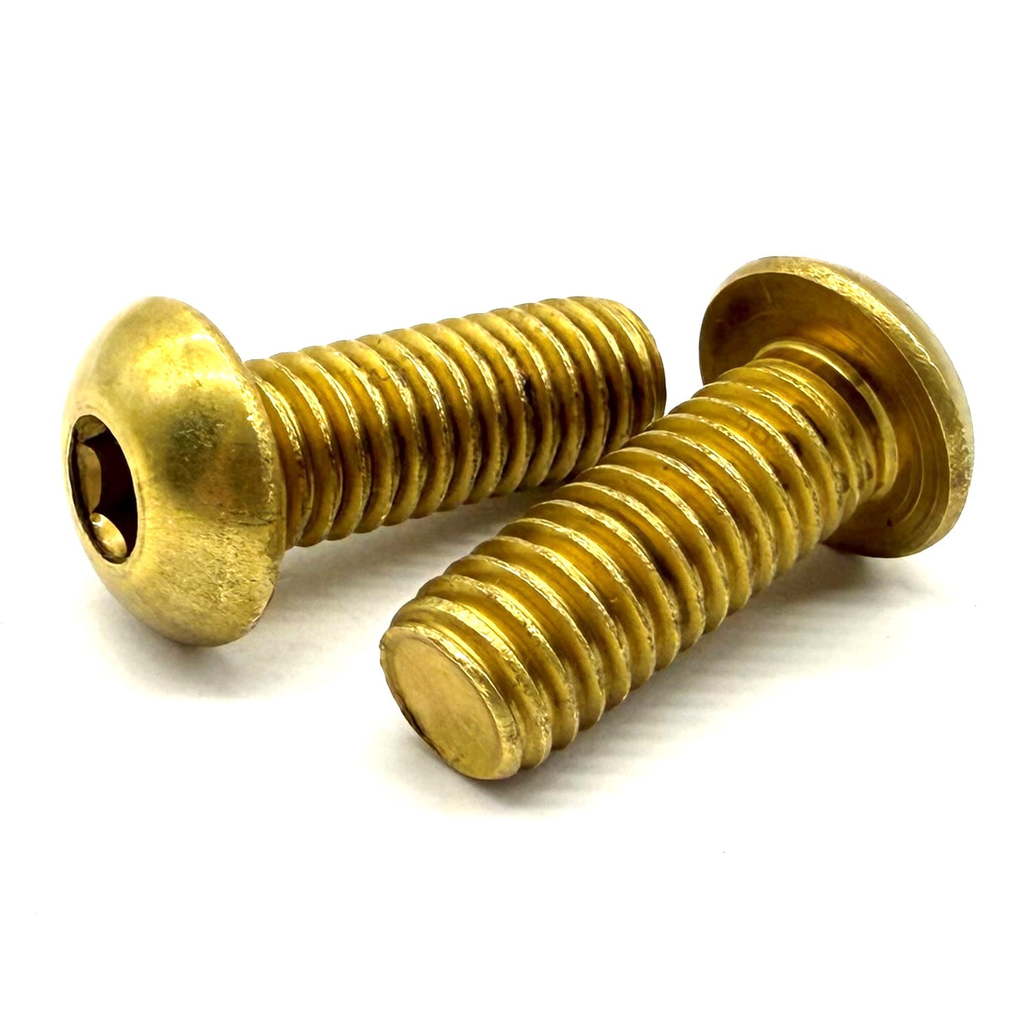 3/8"-16x3/4" Brass Button Head Socket Cap Screw