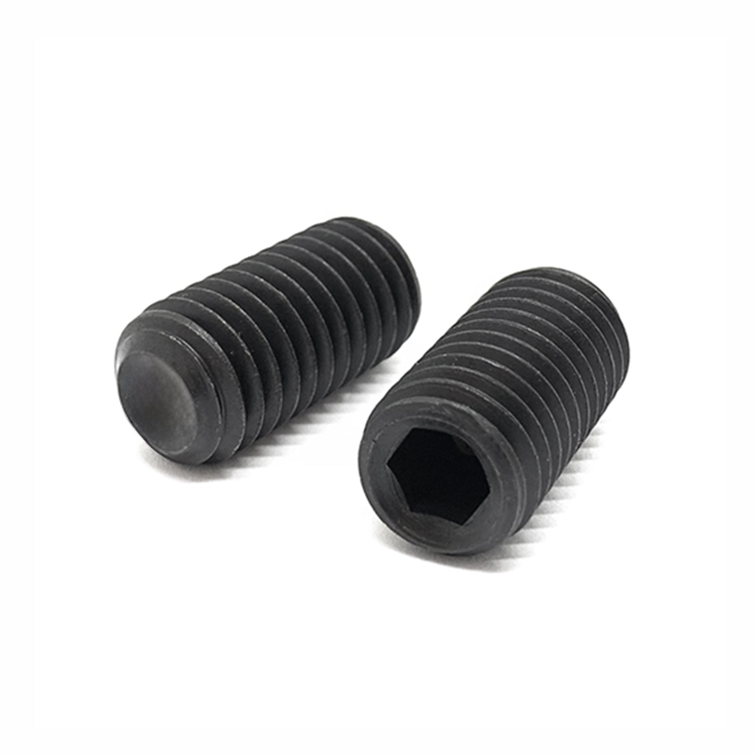 1/4"-20x1/4" Alloy Flat Point Allen Socket Set Screw Black Oxide