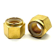 5/8"-11 Brass Nylon Insert Locknut
