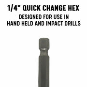 13 Piece Cobalt Quick Change Hex Shank Drill Bit Set 1/16" - 1/4" Plastic Case