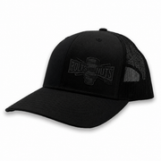 Black Out BoltsandNuts.com Adjustable Embroidered Logo Hat