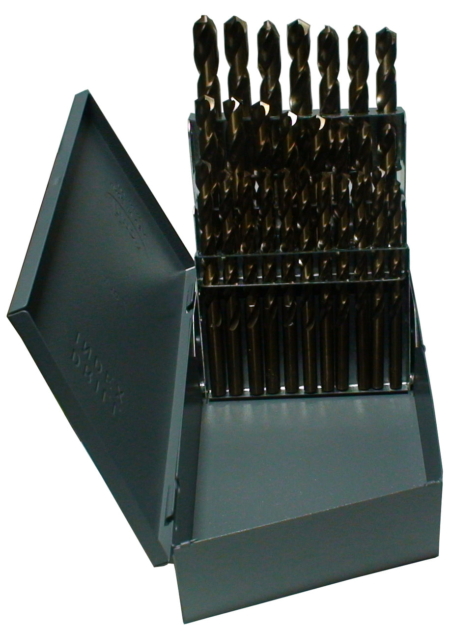 26 Piece Cobalt Jobber Length Drill Bit Set, A - Z, D/ACO Series