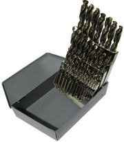 25 Piece Cobalt Jobber Length Drill Bit Set, 1.00mm - 13.00mm, D/ACO Series