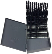 60 Piece HSS Black Oxide Jobber Length Split Point Drill Bit Set, D/ASP, #1 - #60