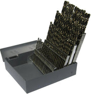 26 Piece Cobalt Split Point Stub Drill Bit Set, #1 - #60