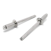 1/8" Dia 1/8"-3/16" (43) Grip - Dome Head Blind Rivets Stainless/Stainless Mandrel