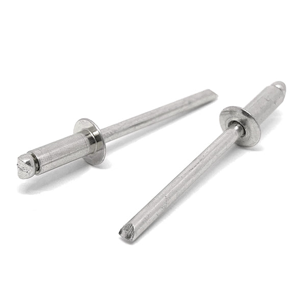 5/32" Dia 1/4"-3/8" (56)   Grip - Dome Head Blind Rivets Stainless/Stainless Mandrel