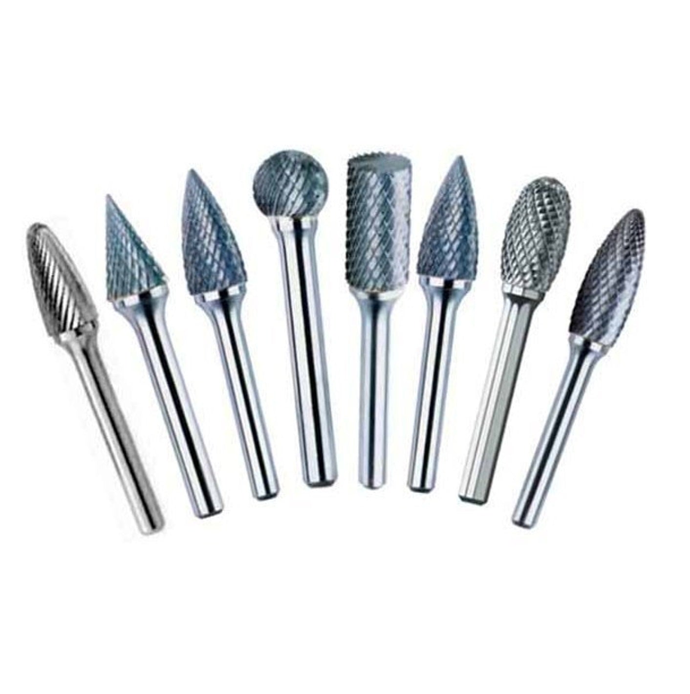 8 Piece Carbide Bur Set (SA5, SC3, SC5, SD5, SF3, SF5, G3 & SL4)