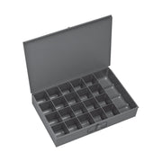 21 Hole Large Metal Locking Drawer Compartment Box