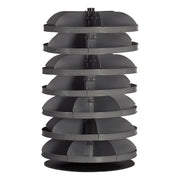 34" Metal Revolving Rotabin with 7 Shelves