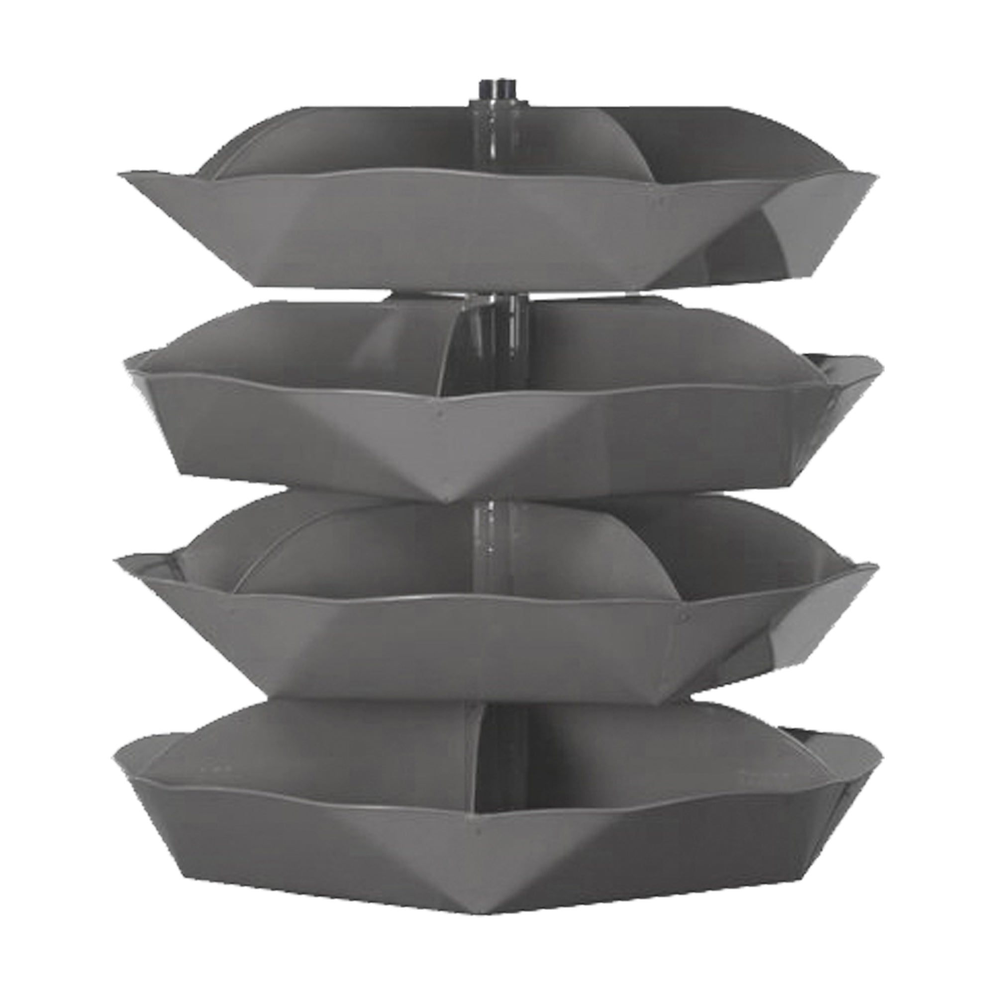44" Metal Revolving Rotabin with 20 Compartments