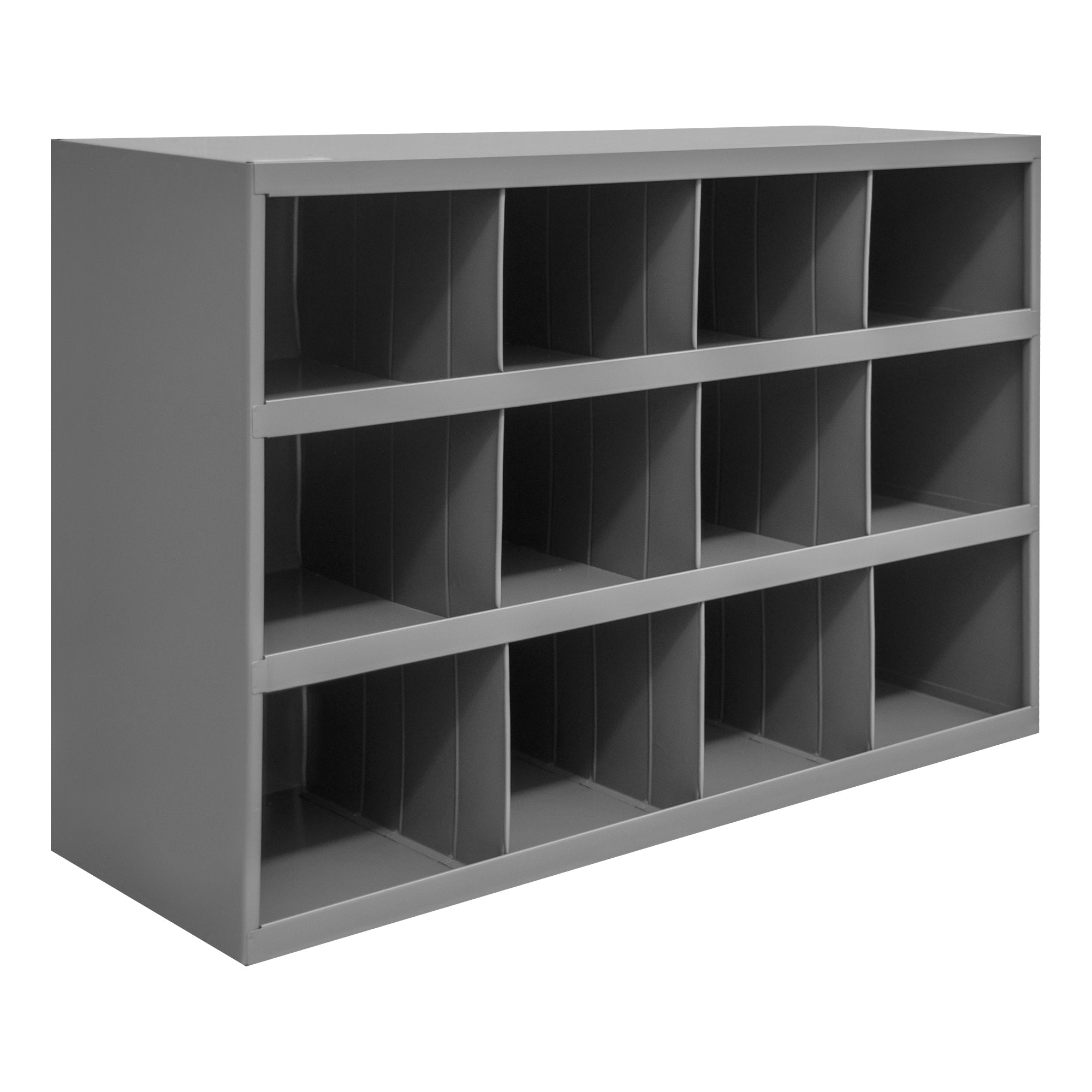 12 Hole Metal Divider Bin 12" Deep