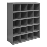 20 Hole Metal Divider Bin 12" Deep